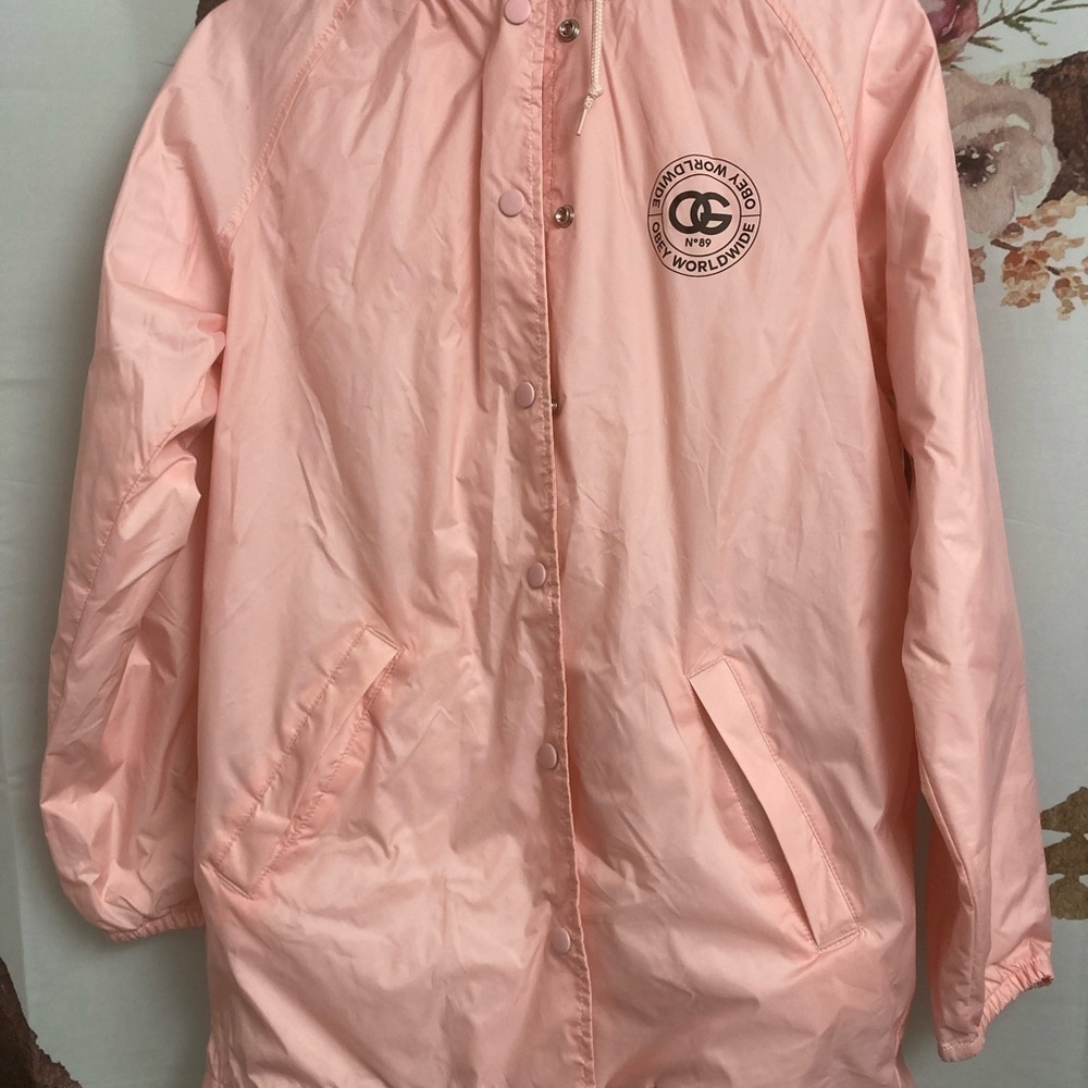 XS pink lightweight OBEY jacket​​​​​​​​​​​ - Picture 2 of 6